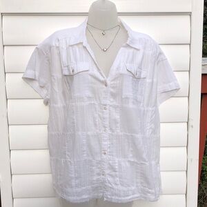Sundance White Button-Down Shirt